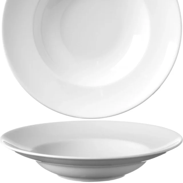 Assiette à pâtes spéciale, blanche, diamètre. 265 x 50 mm - jeu 6 pcs.