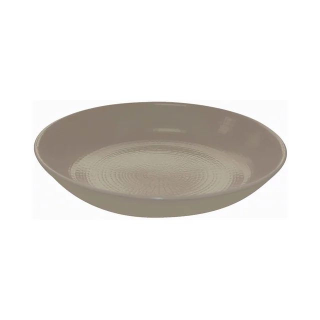 Assiette creuse Modulo Nature Terre d'ombre, 210 mm