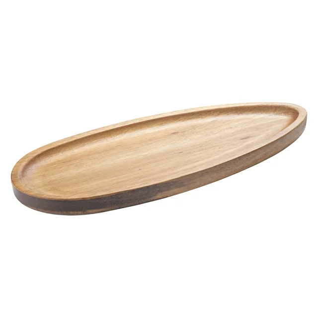 Assiette en bois 12,5x30 cm pack (1 pcs)