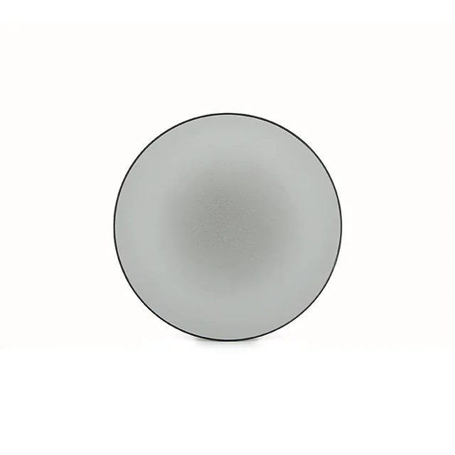 Assiette plate Equinoxe 21,5 cm gris