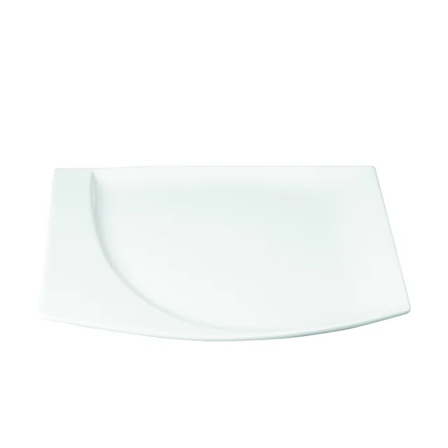 Assiette plate rectangulaire Mazza 26x23,5 cm