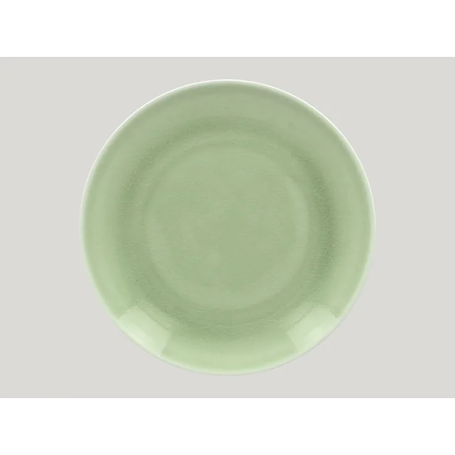 Assiette plate vintage verte 31 cm