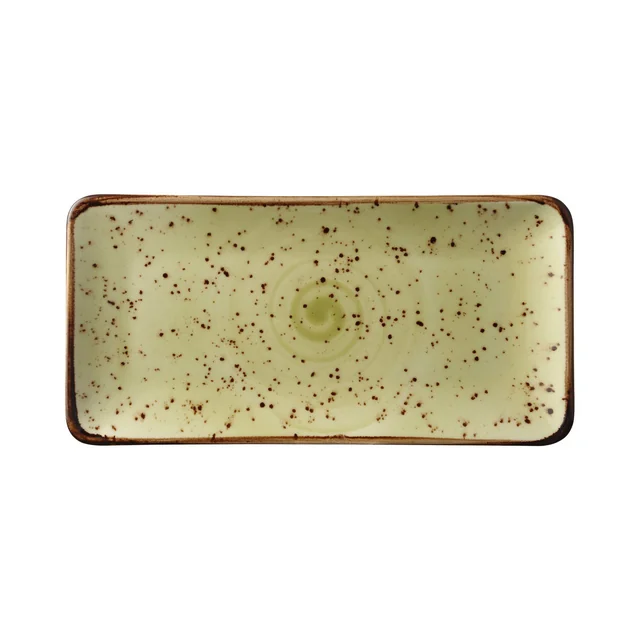 Assiette rectangulaire olive, 300x150 mm