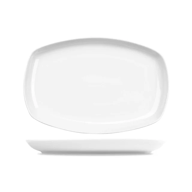 Assiette rectangulaire, plateau Menu 355x235 mm