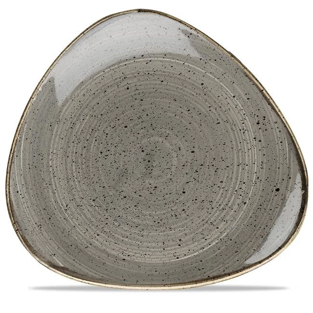 Assiette Triangulaire Gris Poivre 265mm