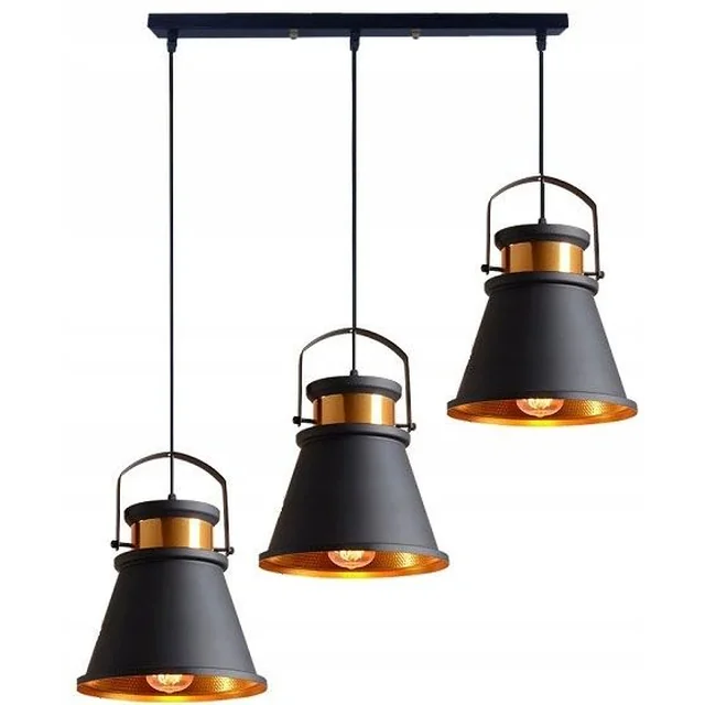 ASTI AAA Black ceiling lamp