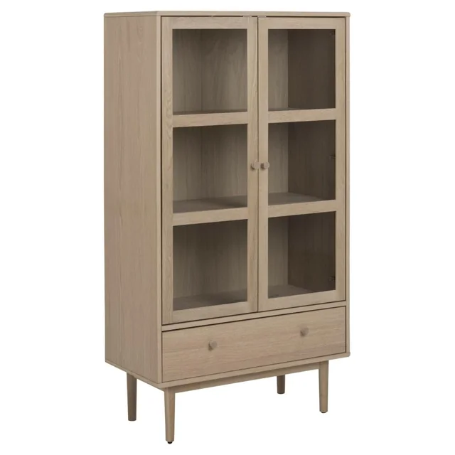 Aston display case, bleached oak