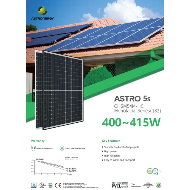 Astronergia solárny panel 410W CHSM54M-HC