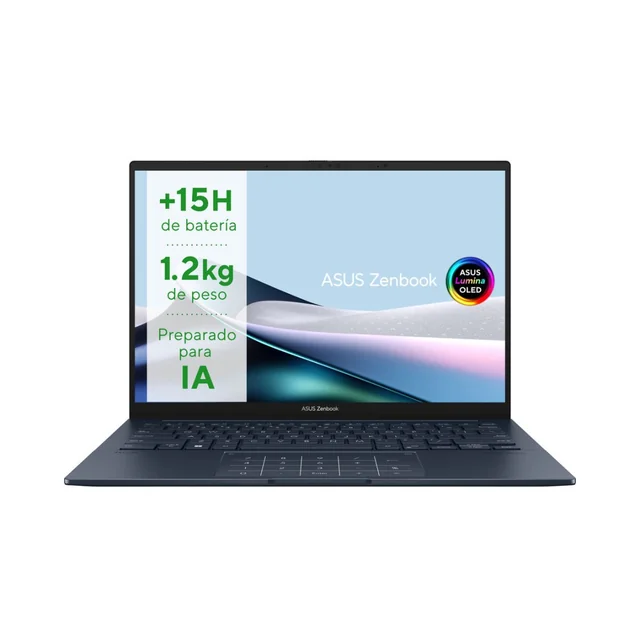 Asus ZenBook bærbar 14 OLED UX3405MA-PP606W Qwerty USA 14&quot; Intel Core Ultra 7 155H 16 GB RAM 512 GB SSD