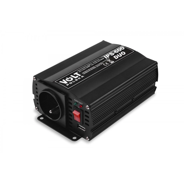 Átalakító 12/24-> 230V VOLT POLSKA IPS DUO 600 300/600W Inverter, átalakító