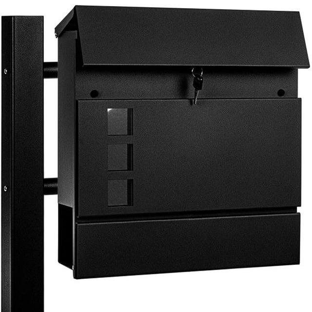 Athena mailbox standing, black, one leg