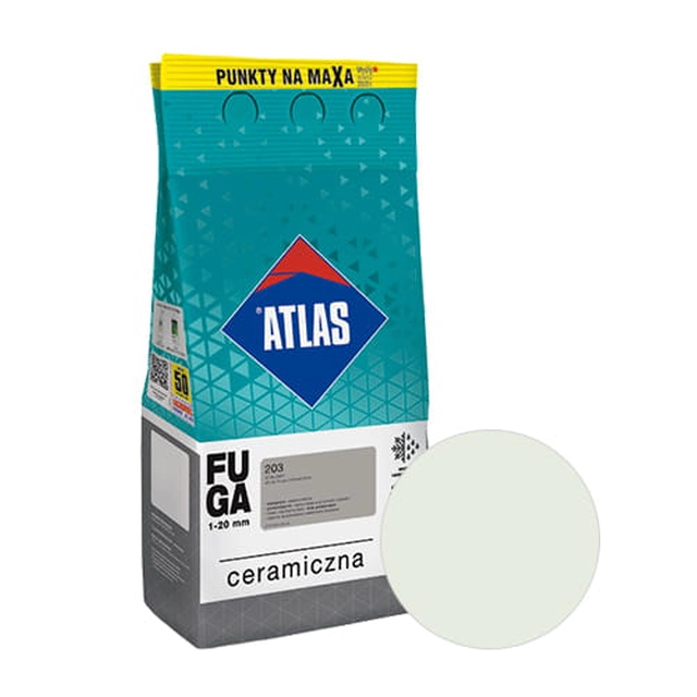 Atlas keramikas java 5 kg silti balta 201