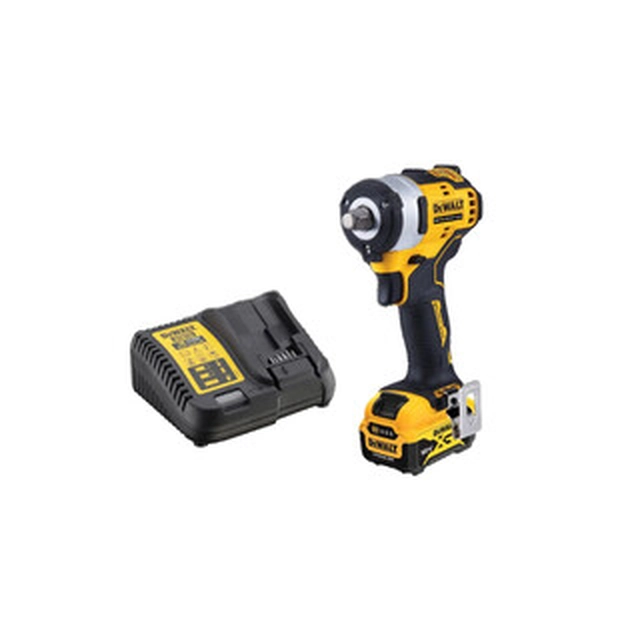 Atornillador de impacto inalámbrico DeWalt DCF901P1G-QW 12 V | 340 Nm | 1/2 pulgadas | Carbón sin escobillas | Batería 1 x 5 Ah + cargador | En una caja de cartón