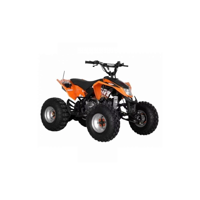 ATV Hecht 54125 orange, cylindrée 7.6 ch, équipé d'un embrayage automatique et d'un démarrage électrique