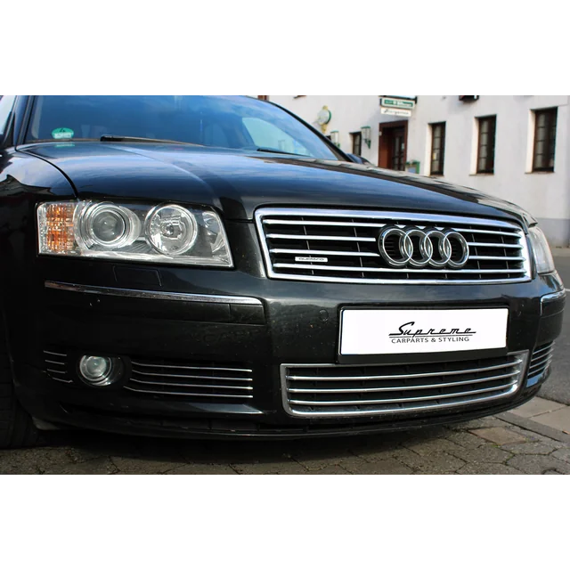 AUDI A8 D3 4E CHROME GRILĖS juostelės ant grotelių Derinimas