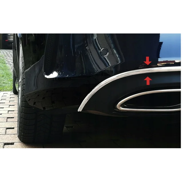 Audi - Chrome-plated rear bumper protective strip