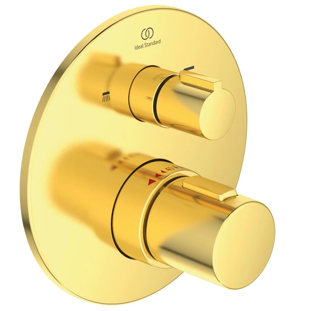 Augšdaļa vannas-dušas jaucējkrānam Ideal Standard, Ceratherm T100 Brushed Gold