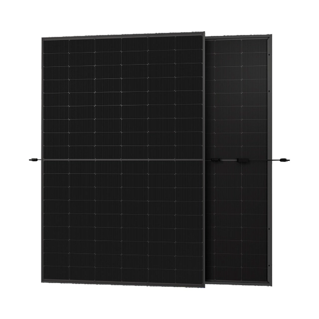 Austa 420W Módulo fotovoltaico de vidro TOPCon totalmente preto transparente