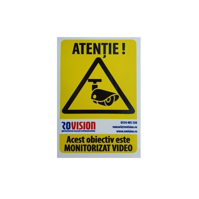 Autocolant supraveghere video Rovision