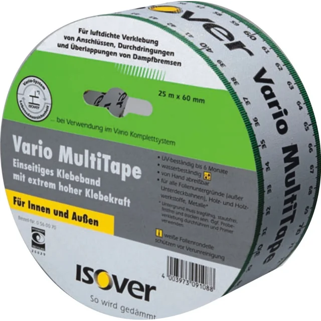 Αυτοκόλλητη ταινία VARIO Multitape+ 60mm x 25mb ISOVER