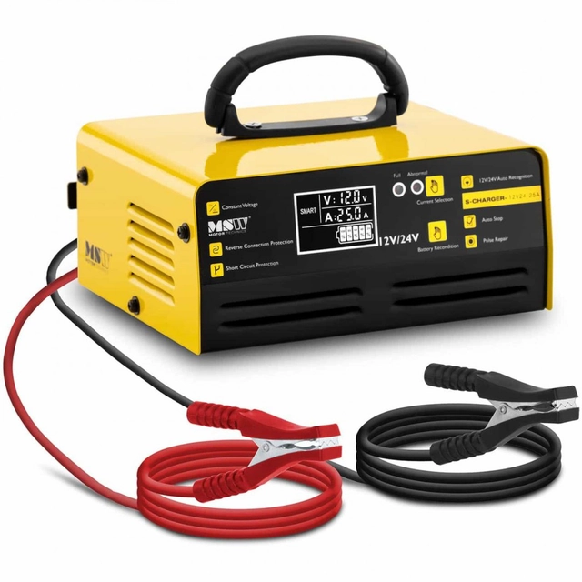 Autolader LCD batterijlader 12/24 V 15/25 EN