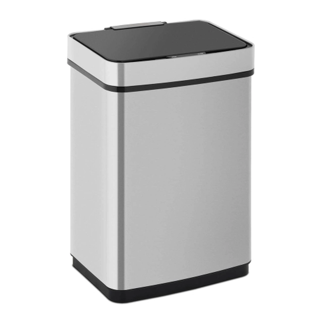 Automatic, touchless waste bin 50 l, silver