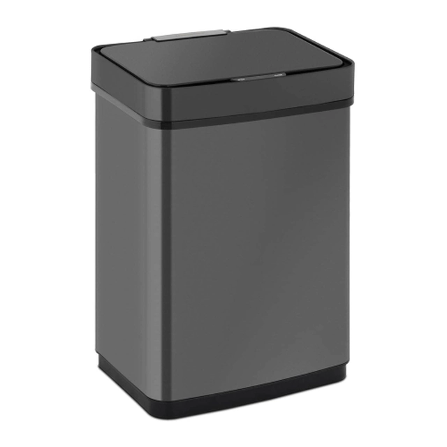 Automatický, bezdotykový odpadkový koš50 l, černá