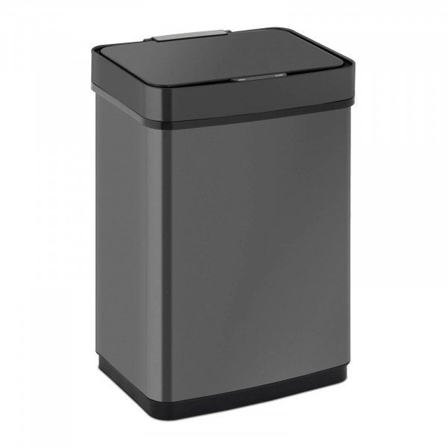 Automatische afvalbak - 50 l - zwart - rechthoekig FROMM_STARCK 10260206 STAR_BIN_37