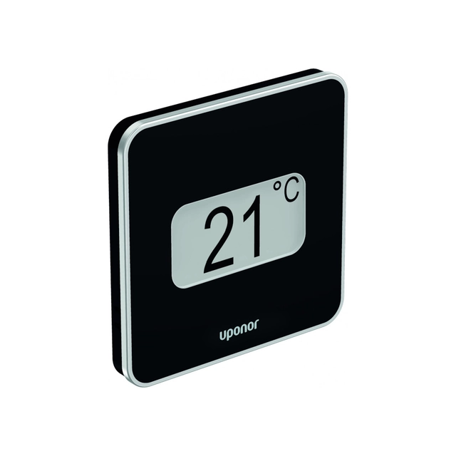 Automatisme pour plancher chauffant Uponor Smatrix Pulse, Thermostat D+RH Style T-169 noir