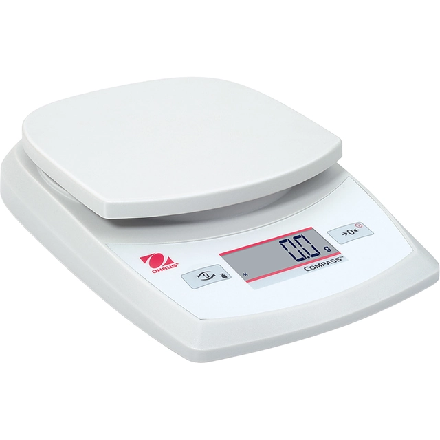 Auxiliary scale, range 2.2 kg, accuracy 1 g