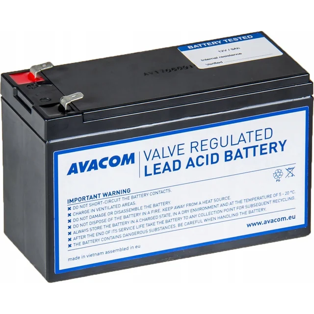 Avacom AVACOM AVA-RBP01-12090-KIT - pro-batterijen Belkin, CyberPower, EATON, Effekta, FSP Fortron, Legrand