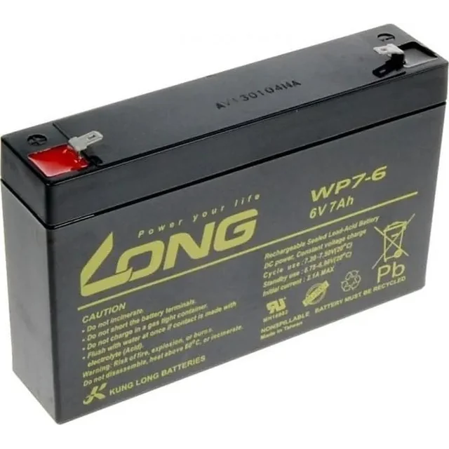 Avacom Avacom LONG 6V 7AH BATTERIE AU PLOMB F1 (WP7-6)