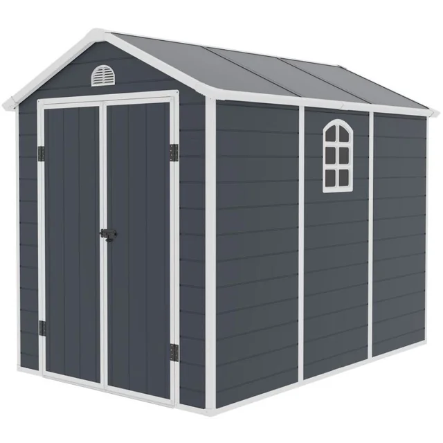 AVE E tool house, 226 x 280 x 190 cm, dark gray