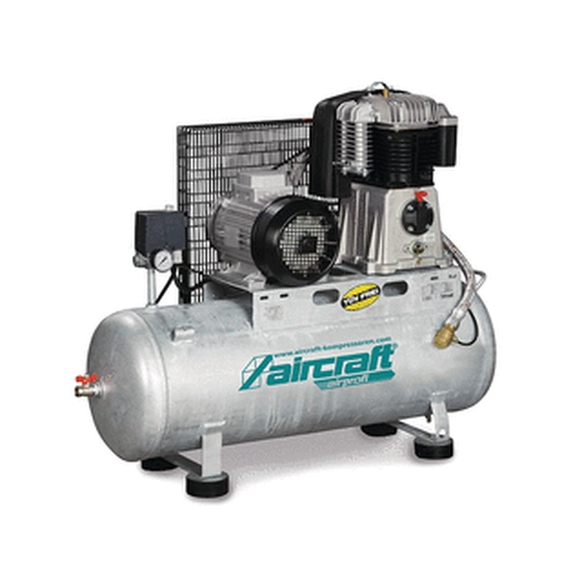 Aviones Airprofi 703/100/10 H Compresor de pistón eléctrico Aire de admisión: 650 l/min | 100 l | 10 barra | Lubricado con aceite | 400 V