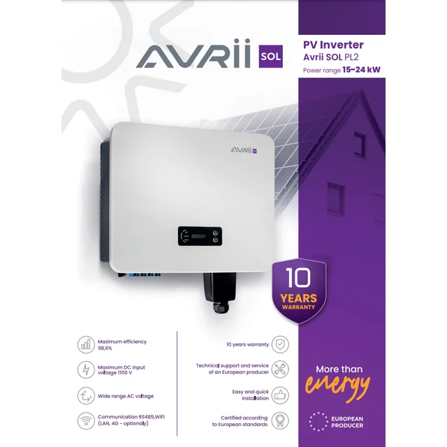 AVS-0007 Convertitore 3-fazowy 20 kW Avria SOL-20-PL2