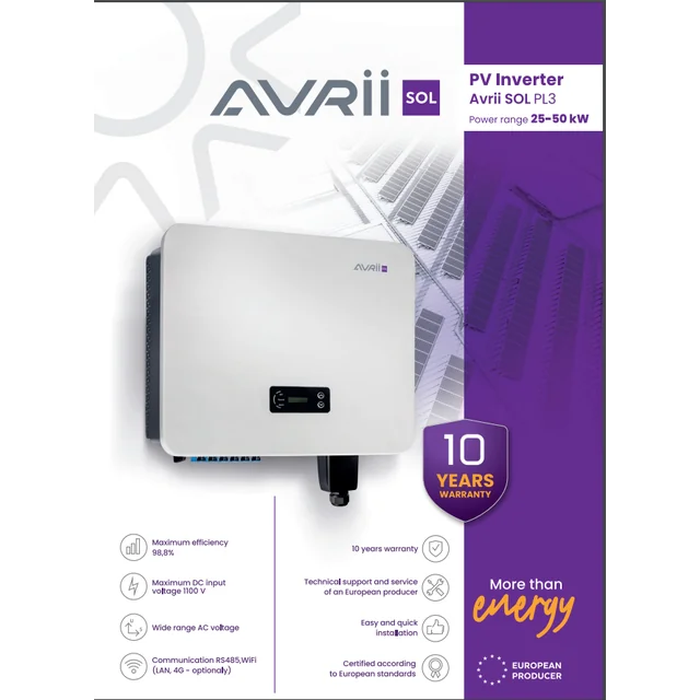 AVS-0008 Convertitore 3-fazowy 25 kW Avria SOL-25-PL3