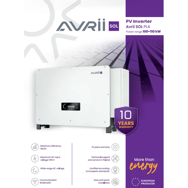 AVS-0012 Convertitore 3-fazowy 100 kW Avria SOL-100-PL4