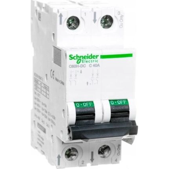 Автоматичний вимикач Schneider Electric 2P C 40A 6kA DC C60H-DC (A9N61537)