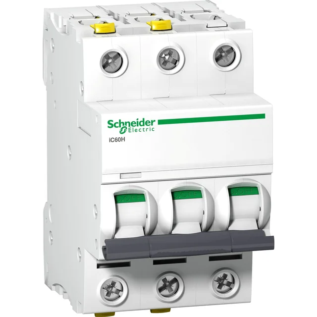 Автоматичний вимикач Schneider Electric 3P B 16A 10kA AC iC60H-B16-3 A9F06316