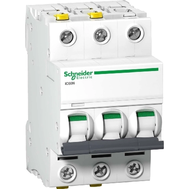 Автоматичний вимикач Schneider Electric 3P C 40A 6kA AC iC60N - A9F04340