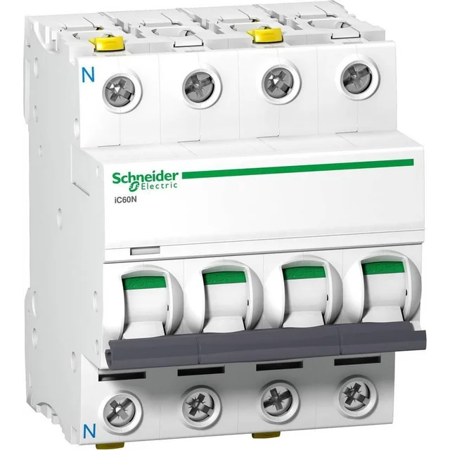 Автоматичний вимикач Schneider Electric 3P+N C 20A 6kA AC iC60N-C20-3N A9F04720