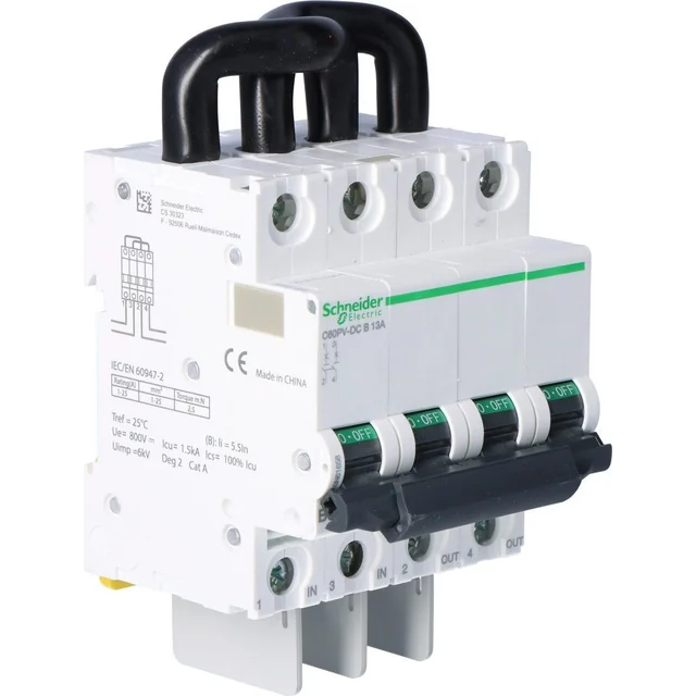 Автоматичний вимикач Schneider Electric PV 2P DC 13A 1,5kA A9N61658