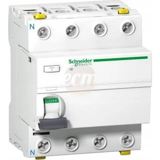 Автоматичний вимикач захисного відключення Schneider Electric IID 4p 63A 100mA тип A A9Z22463