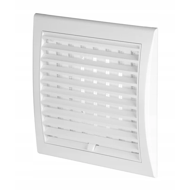 Awenta Luna white ventilation grille TL10 with blinds 140x140mm Fi 100mm