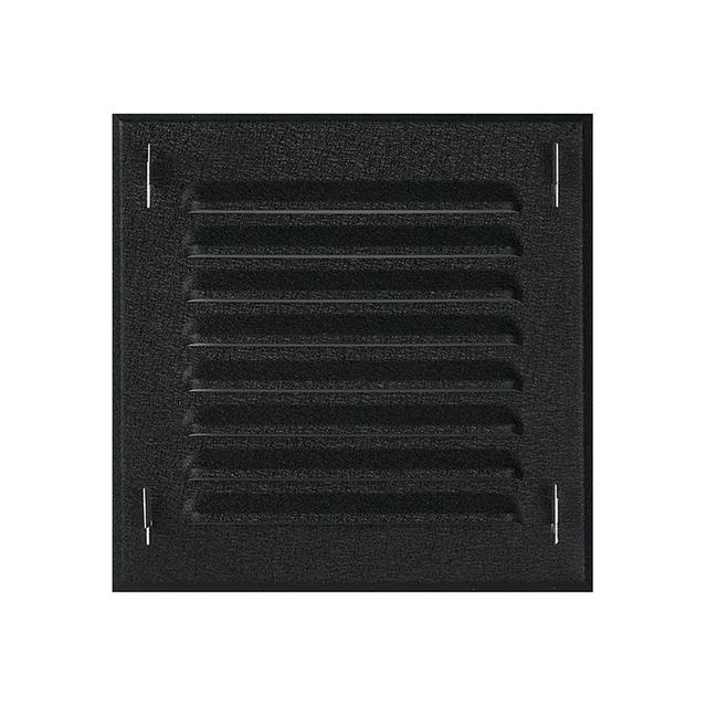 Awenta svart ventilationsgaller MTK2CZ 140x140mm