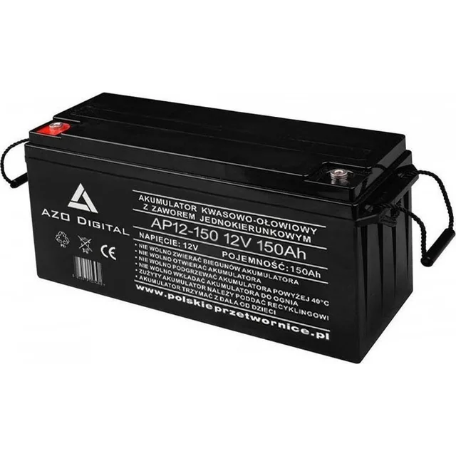 Azo AZO Digital Batteria VRLA AGM senza manutenzione AP12-150 12V 150Ah