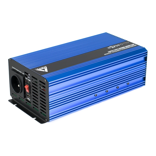 AZO menič napätia 12/230V SINUS ECO-MODE IPS-1000S 1000/550W Invertor, menič