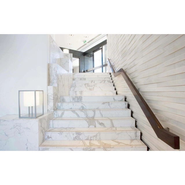 Azulejos blancos para escaleras 100x30 MARMOL Semibrillante Satinado