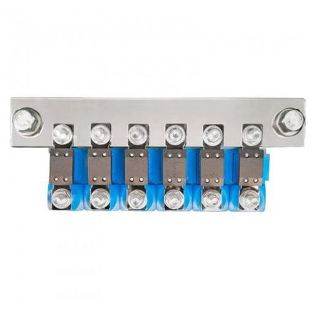 Victron Energy Busbar to connect 6 modular MEGA-fuse holder