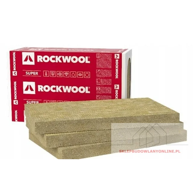 Ventirock Super 100mm rock wool, lambda 0.033 W/mK, pack = 2.4 m2 ROCKWOOL